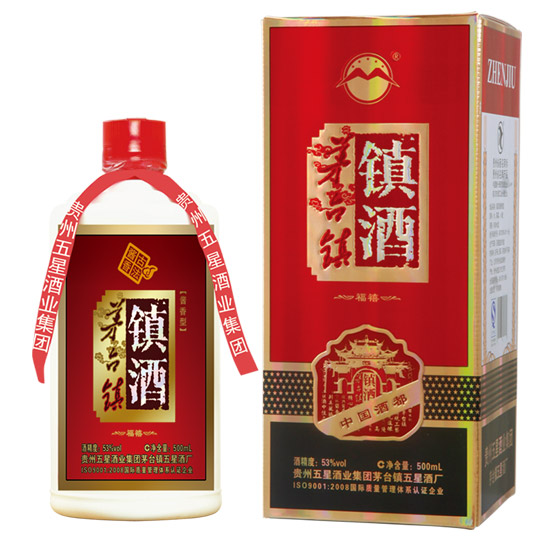 酒精度: 53° 容量: 500ml 原料: 高粱,小麦,水 产地: 茅台镇五星酒厂